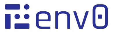 Env0 white and blue logo