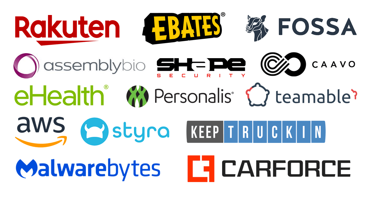 A group of different logos, including those related to Technical Recruiting Services, on a white background.