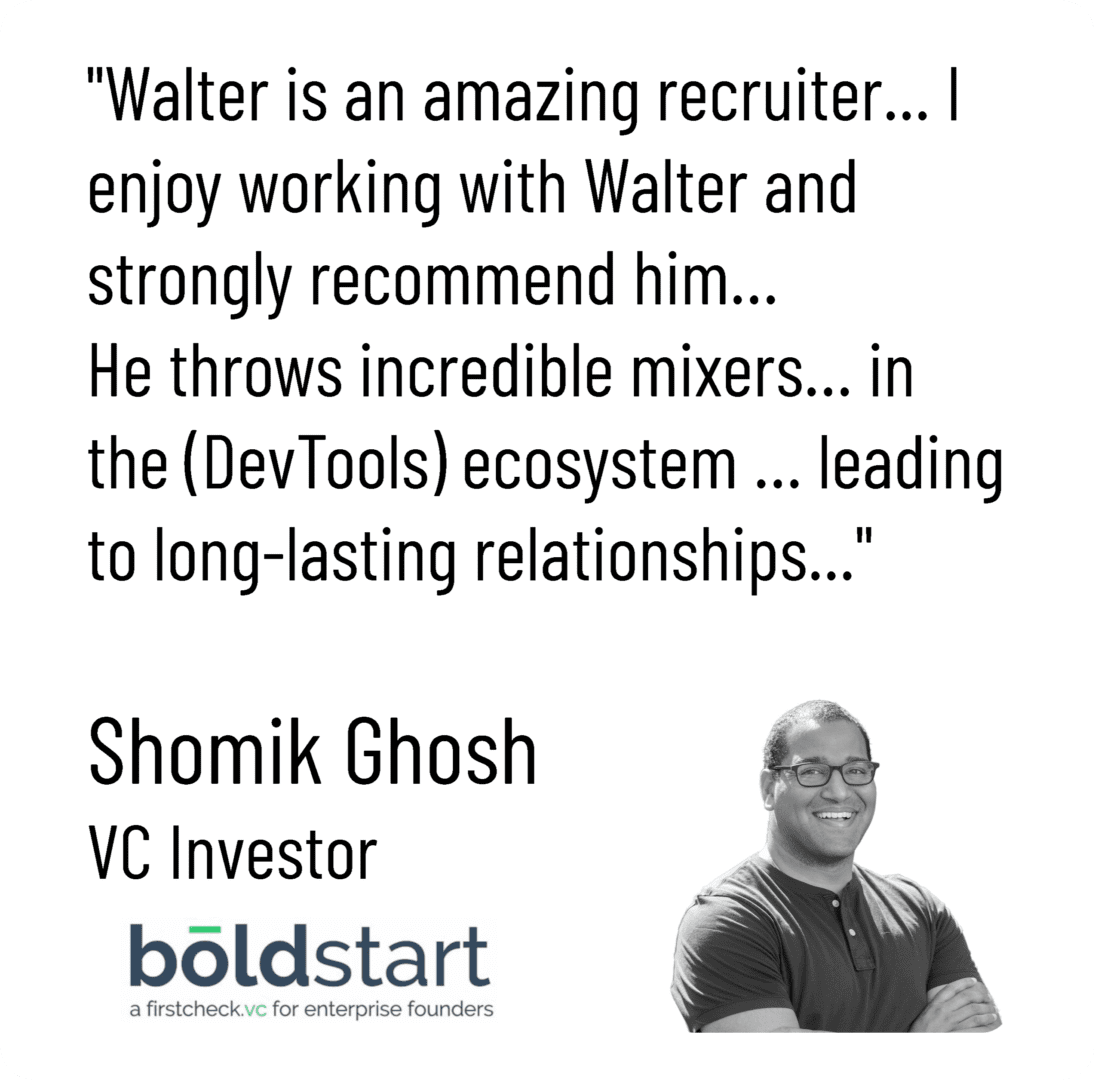 Walter is an amazing recruiter specializing in Technical Recruiting Services in the San Francisco Bay Area; I enjoy working with Walter.