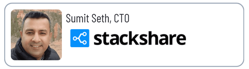 Sumit Seth, CTO of StackShare.